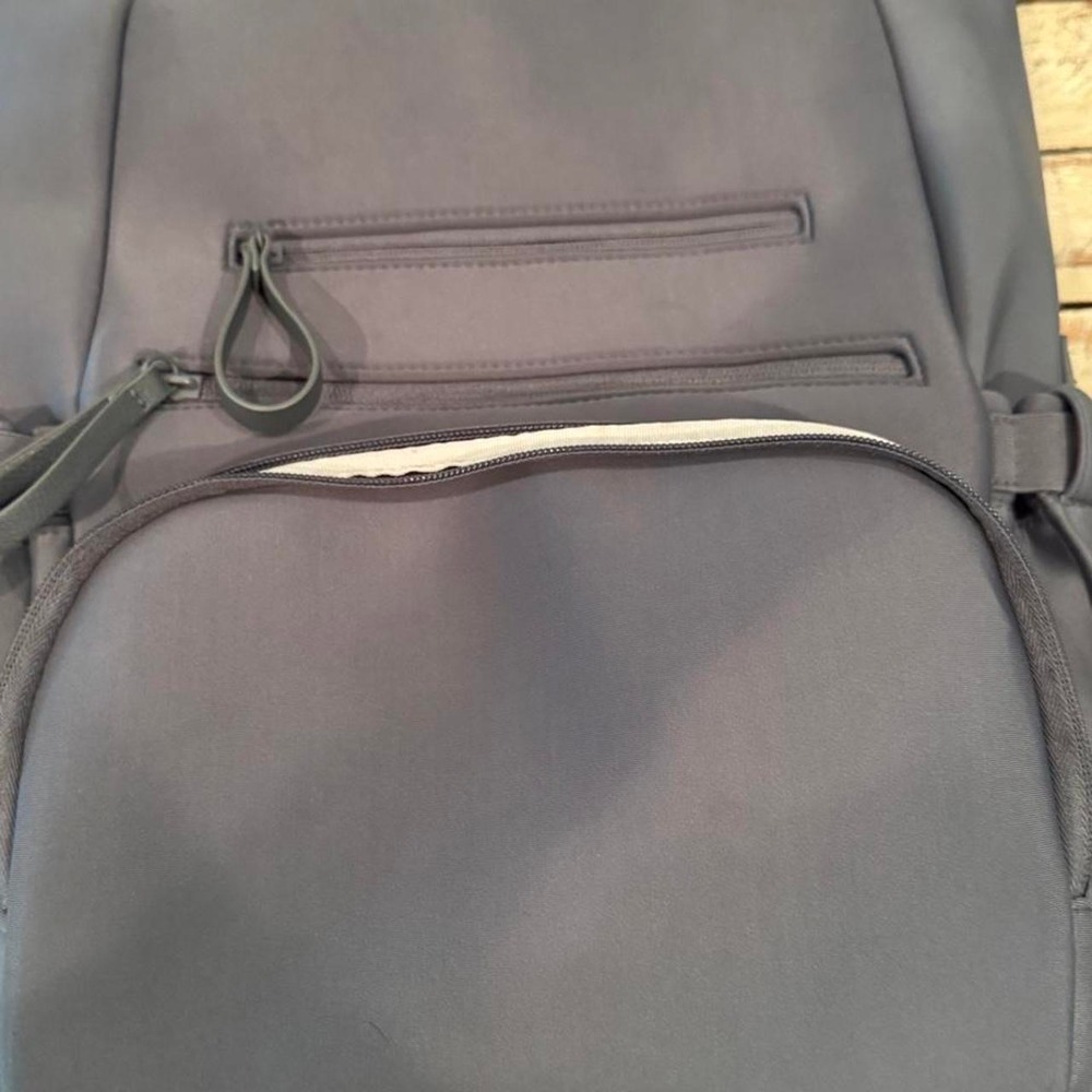 Dagne Dover Dakota Neoprene Backpack Dark Gray Storm Large Laptop Travel Bag